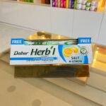 ⁦دابر هيربال معجون اسنان بالملح و الليمون+ فرشة⁩ - الصورة ⁦2⁩